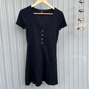 Forever 21 black button up dress